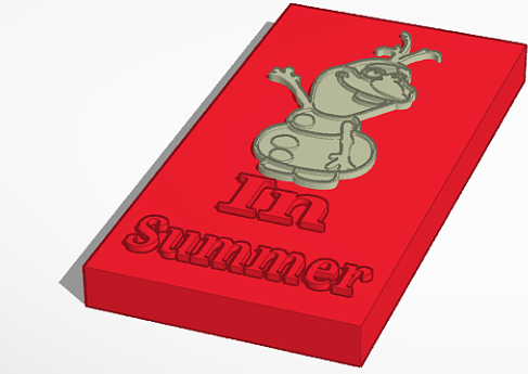 In Summer Plaque (Frozen)