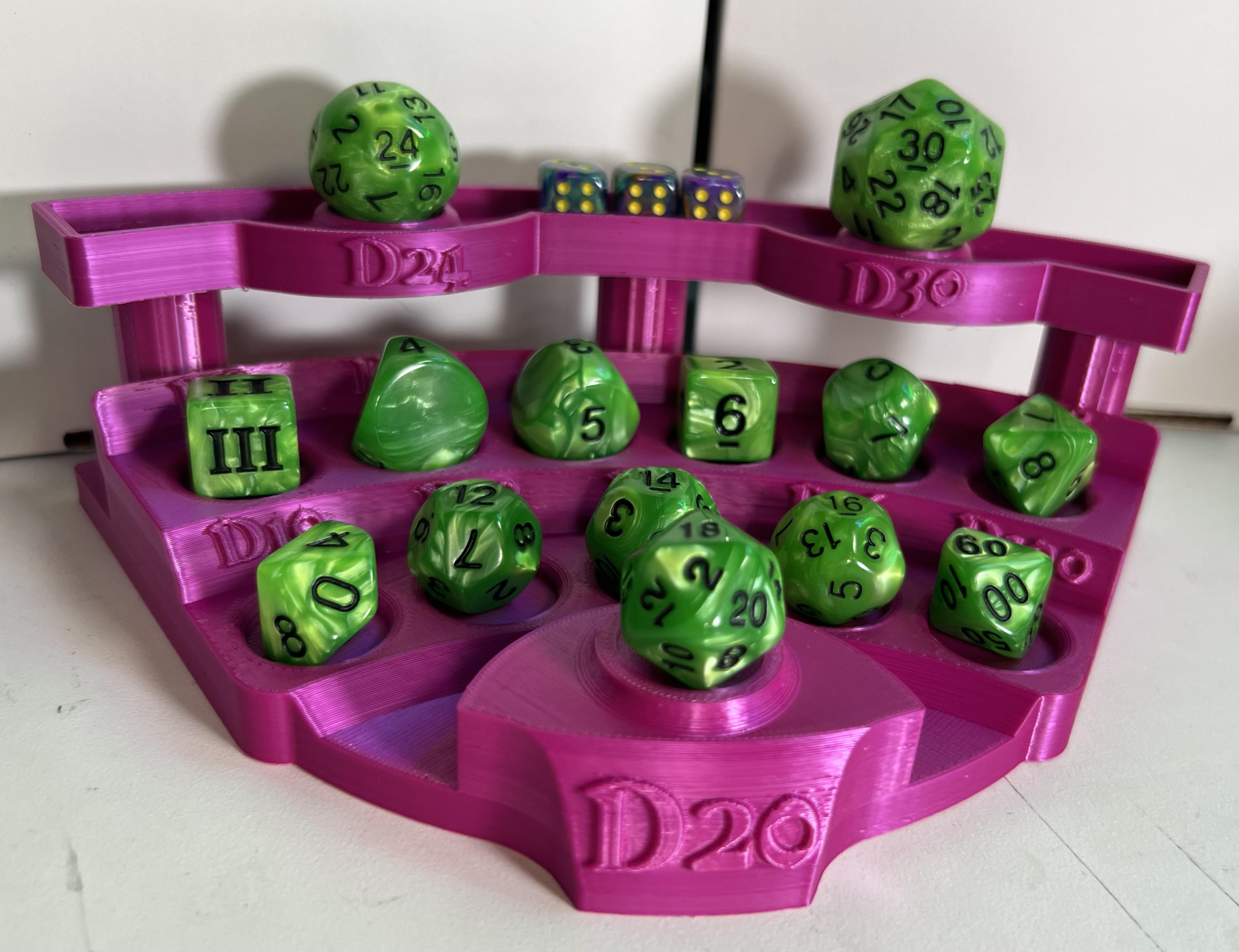 Amphitheater Dice Tray with DCC Font