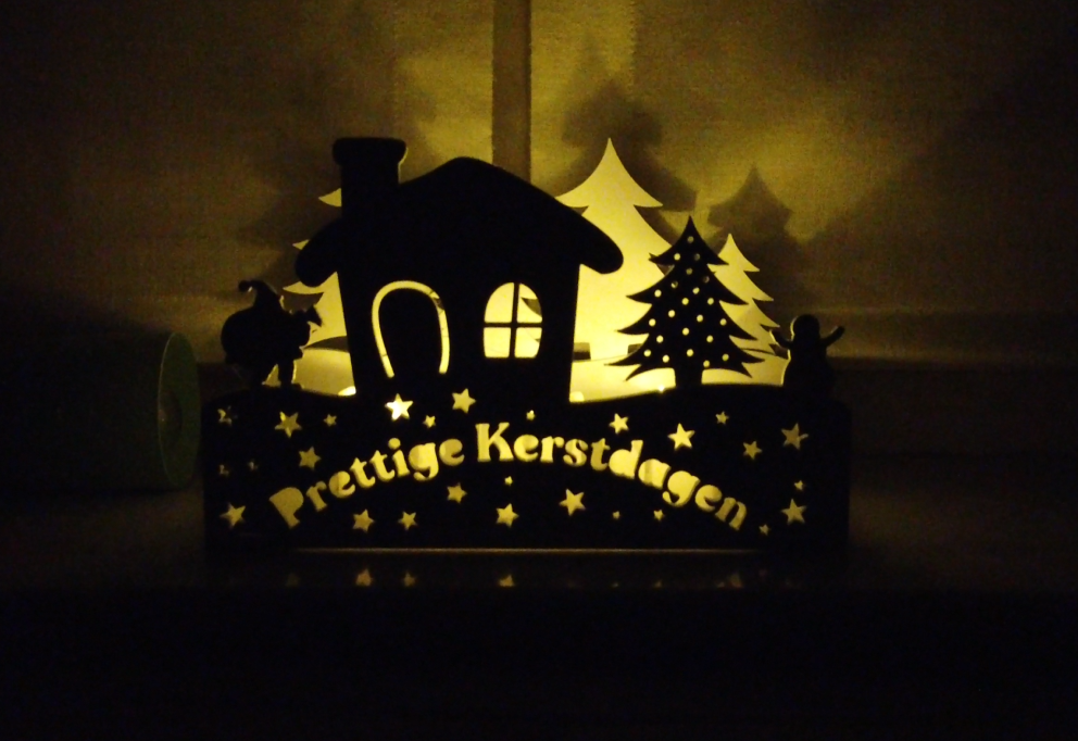Xmas Scene Decoration - Nederlandse Remix (Blank + "Prettige Kerstdagen")