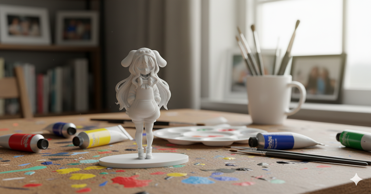 Anime Girl in Puppy Outfit – Figurine
