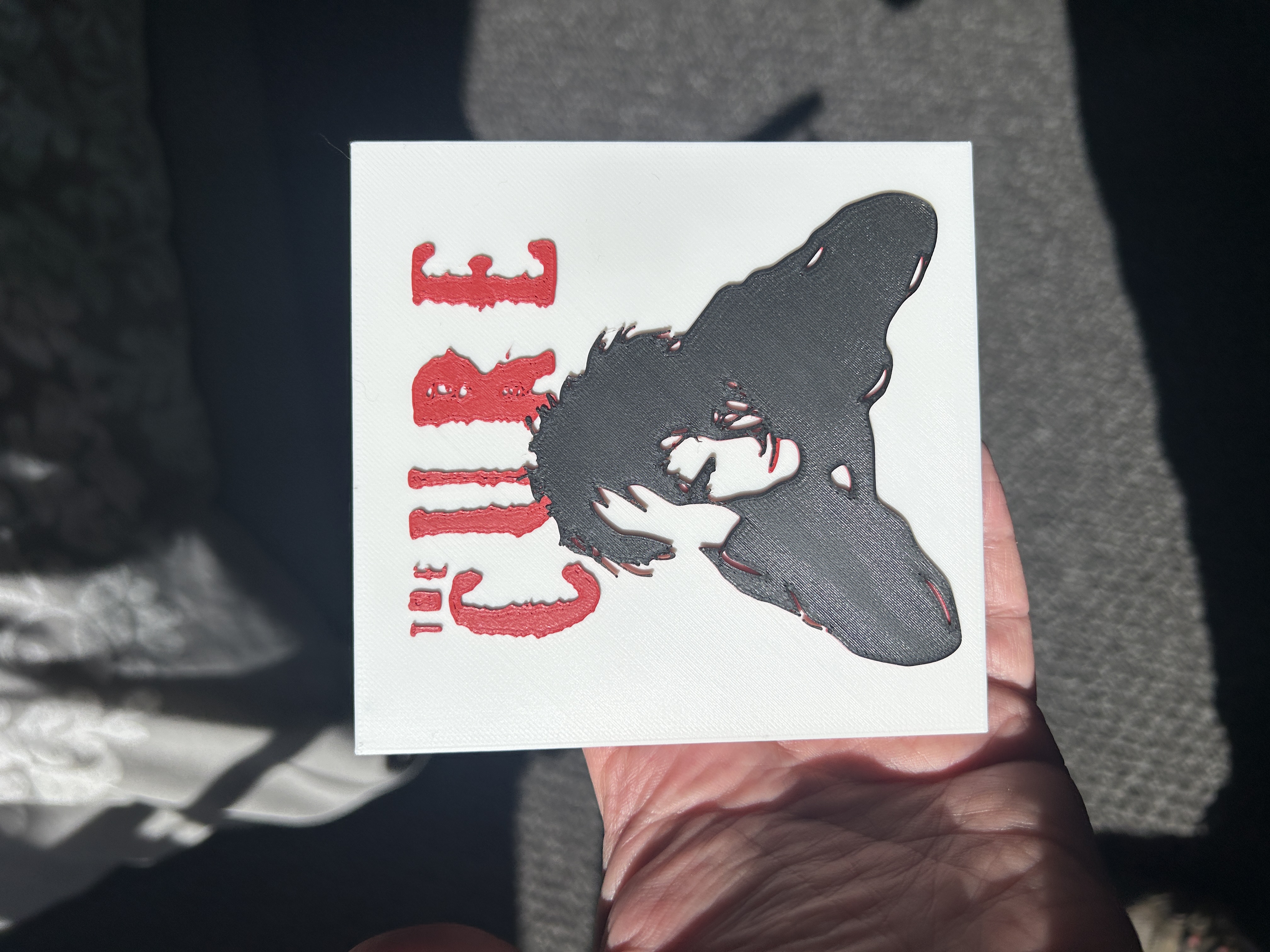 The Cure - 3d logo from Radio Broadcast Live in 1990