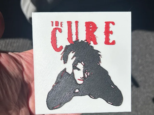 The Cure - 3d logo from Radio Broadcast Live in 1990