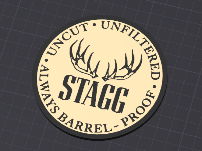 STAGG Bourbon Whiskey 4" Coaster