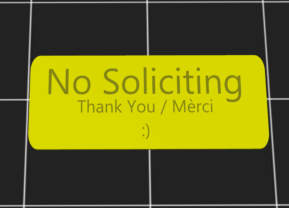 No Soliciting