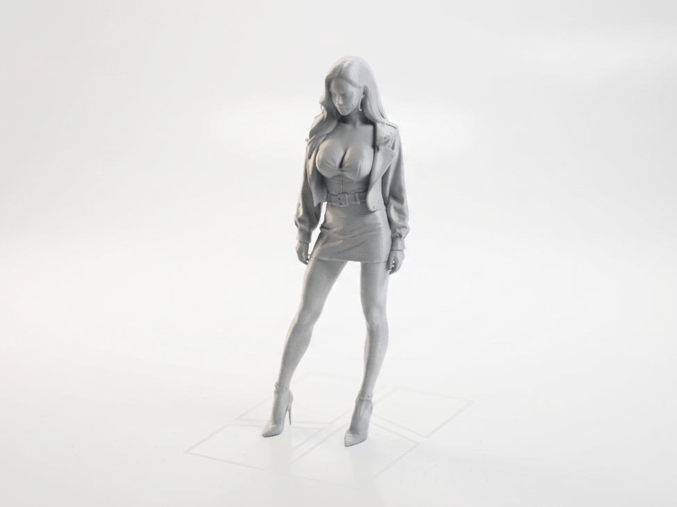 Stylish Female Figurine Collectible 3D Printable