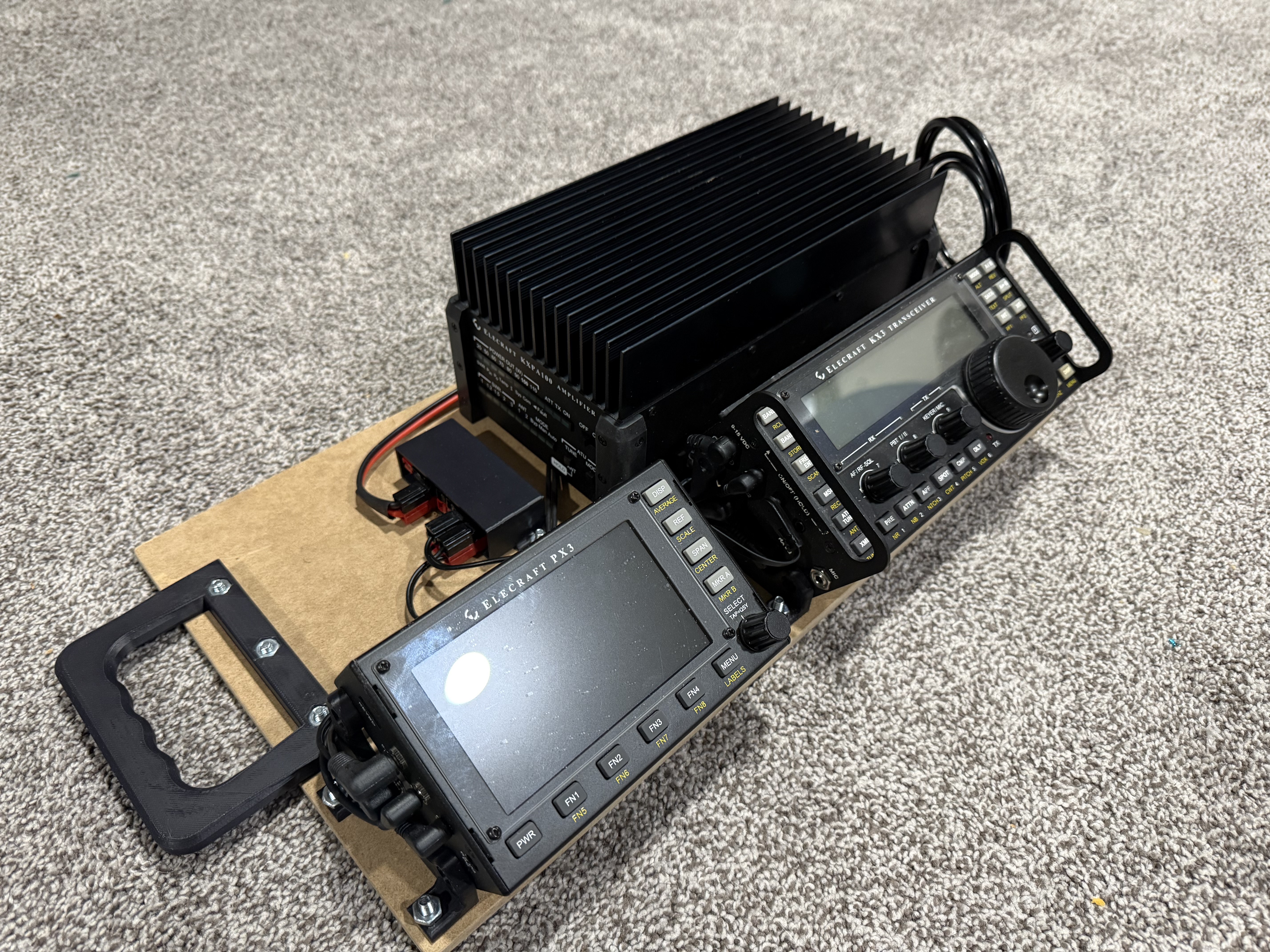 ELECRAFT KX3, PX3 AND KXPA100 MOUNT