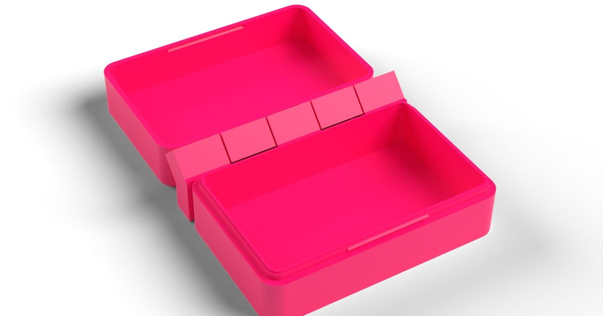 Print-in-Place Hinged Box - Snap-Shut Trinket, Earbud and SD Card Box ...