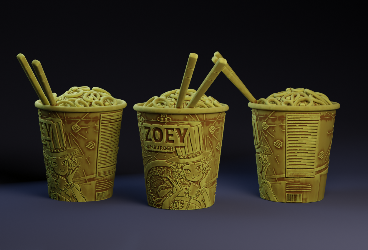 Zoey Ramen Hamburger : Zoey : K-Pop Demon Hunters
