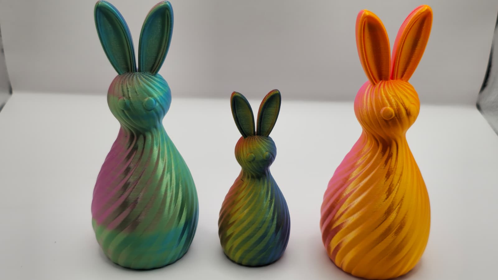Twisted Spiral Easter Bunny Decoration