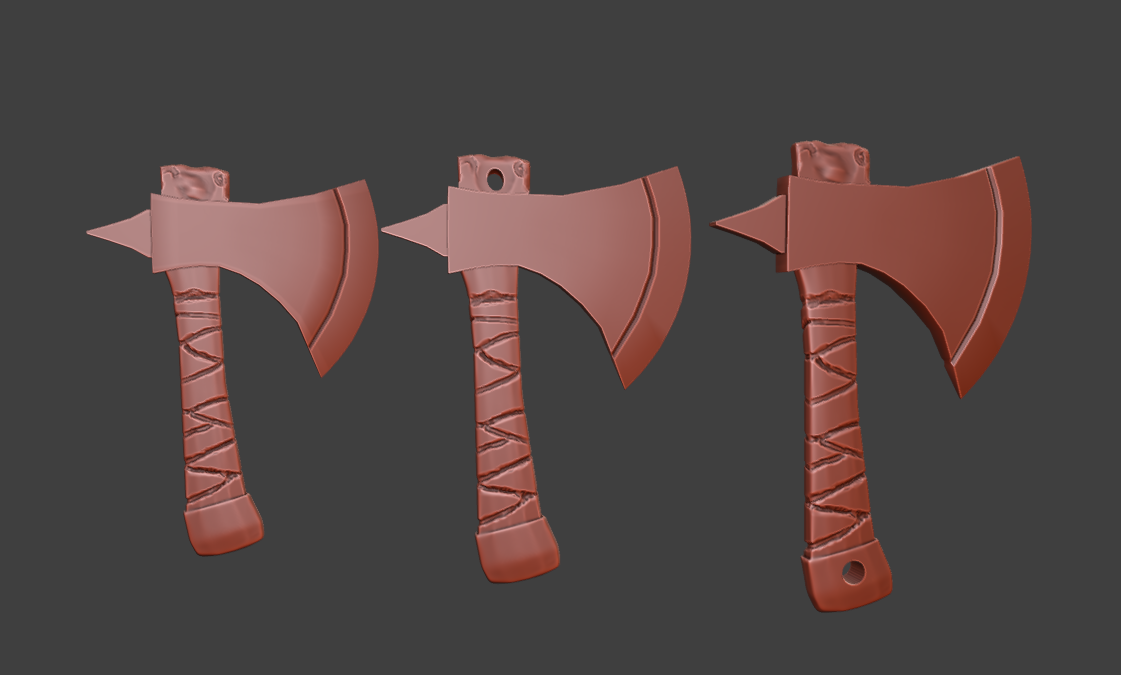 Miniatura 4 do modelo 3D Stylized Viking Axe