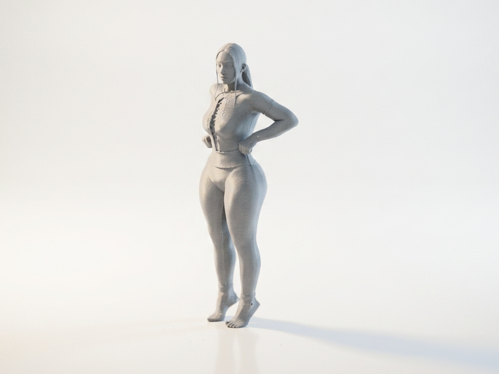 Curvy Female Figurine Statue 3D Printable