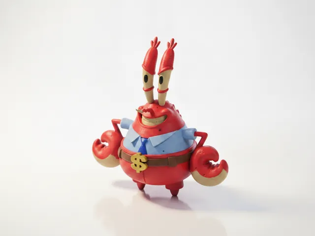 Mr. Krabs Figurine Cartoons Animation 3D Printable