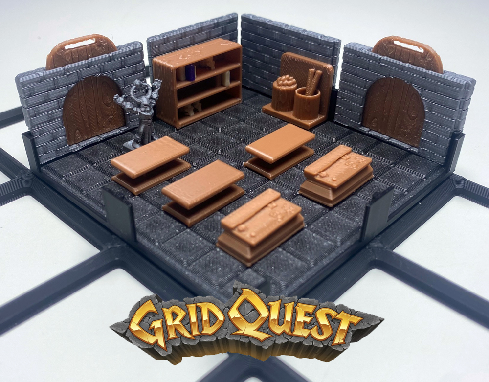 GridQuest CABINET (The Gridfinity Game)