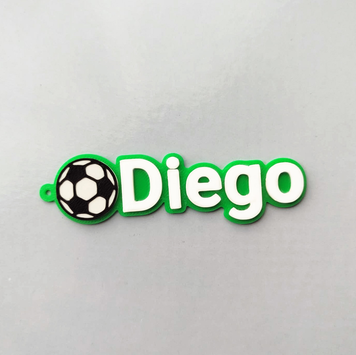 Keychain with football ball
