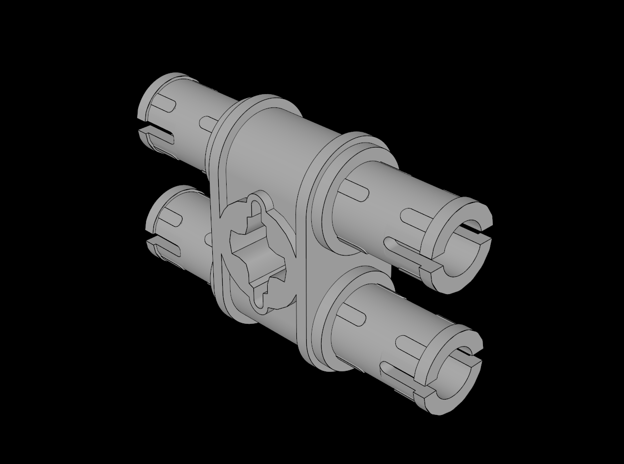 Lego Compatible (32138.dat) Technic Pin  3L Double with Axlehole