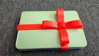 Gift Card Gift Box Bow A and B easy opening