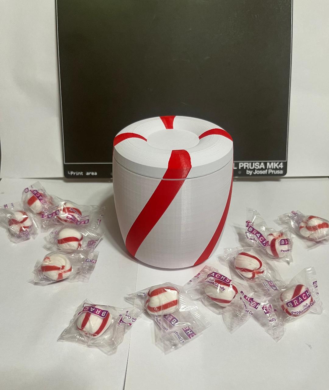 Peppermint Puff Container