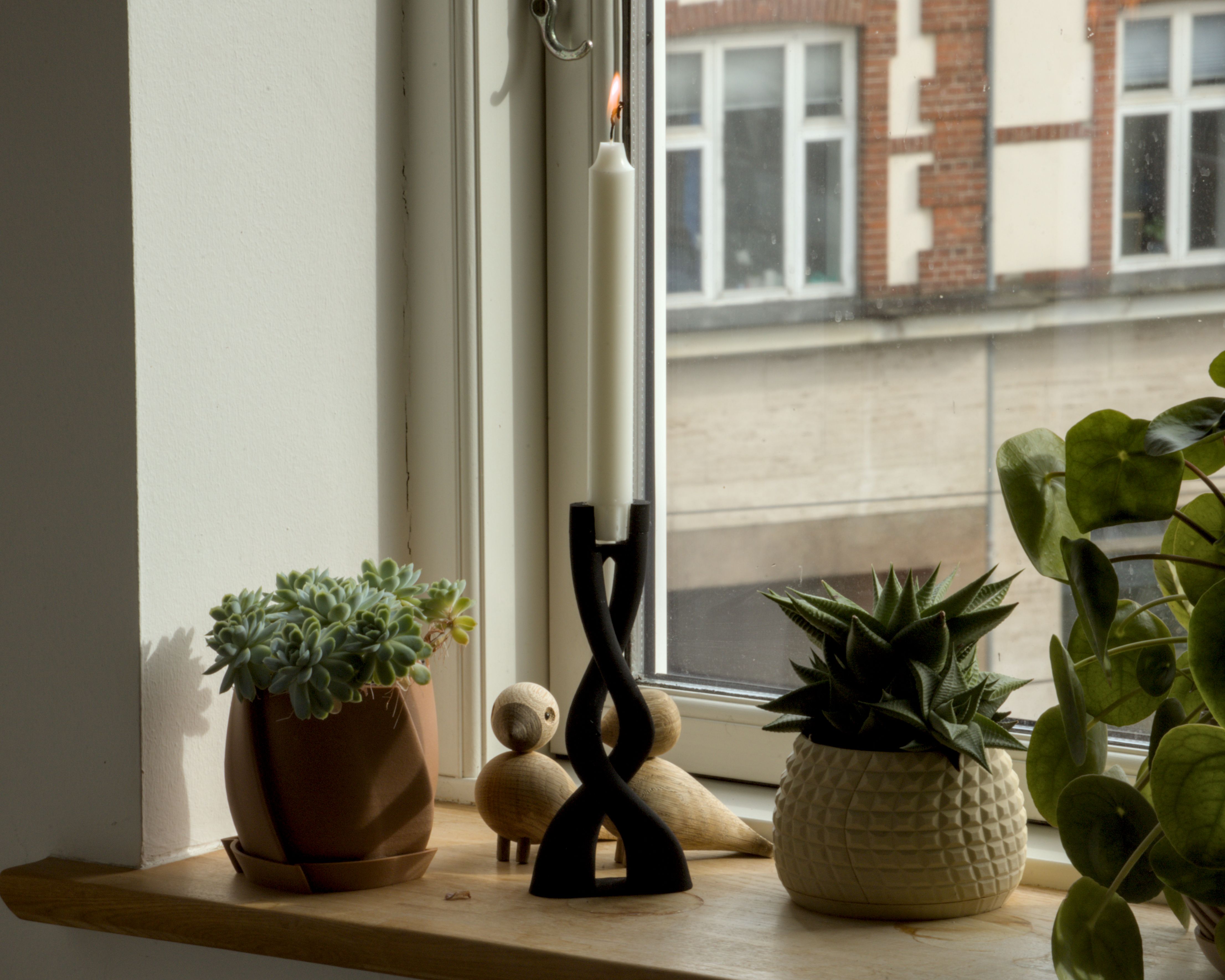 Caduceus candleholder