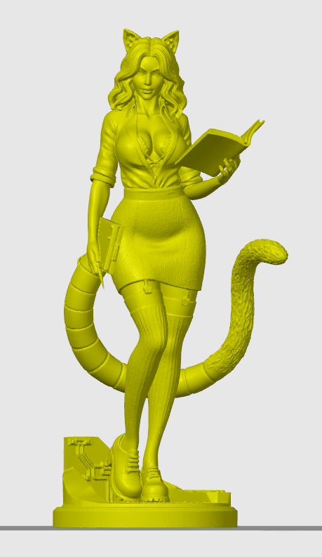Office cat-girl figurine 7
