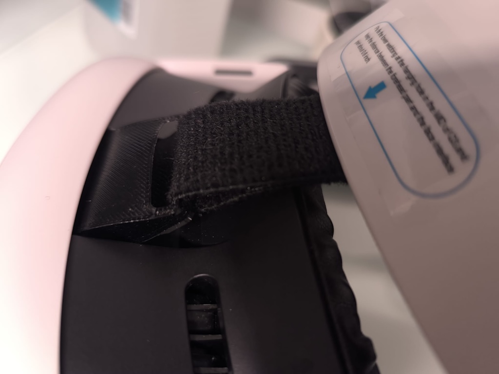 Meta Quest 3 BoboVR velcro fastener extension