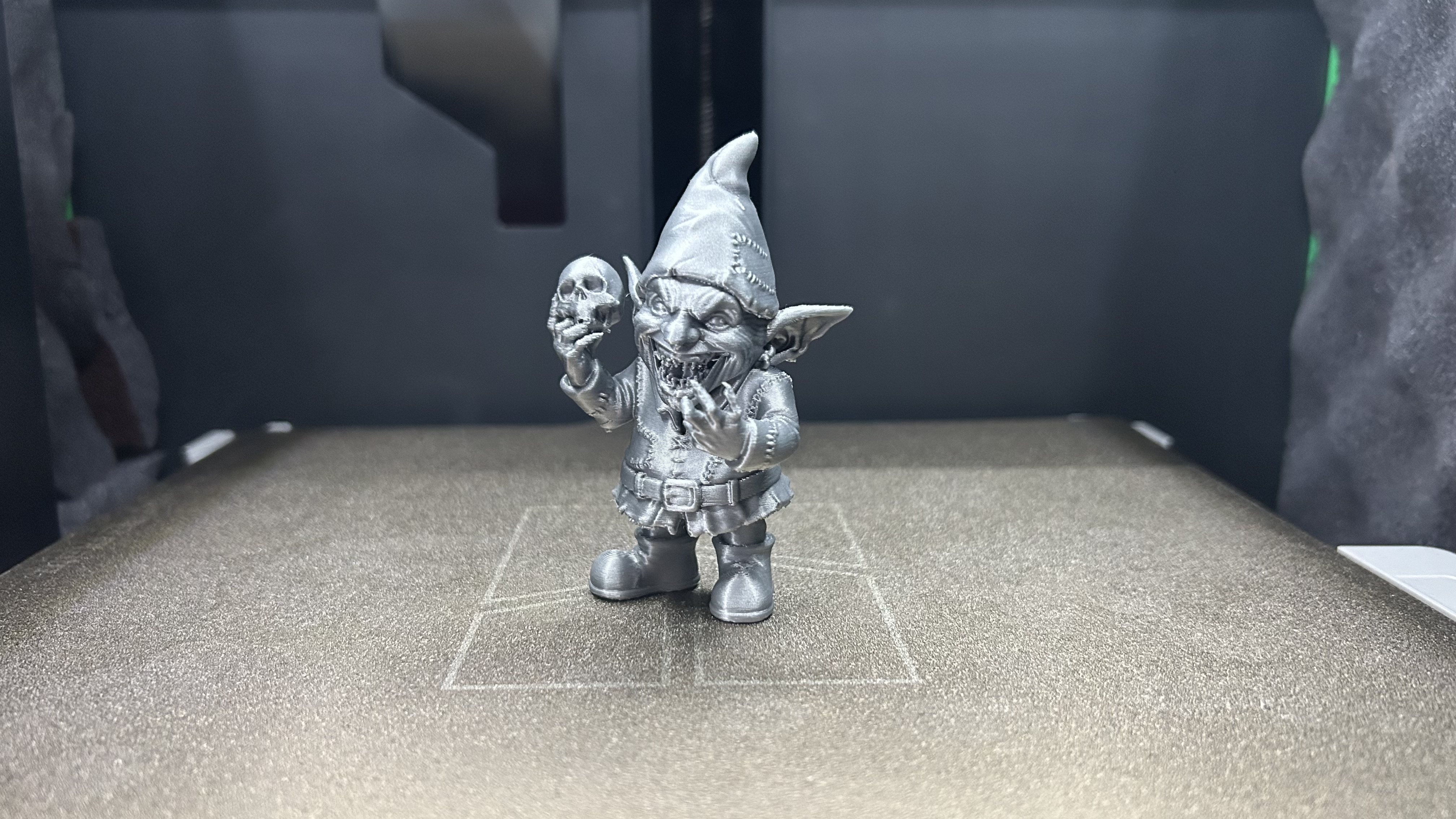 Evil Goblin with Skull