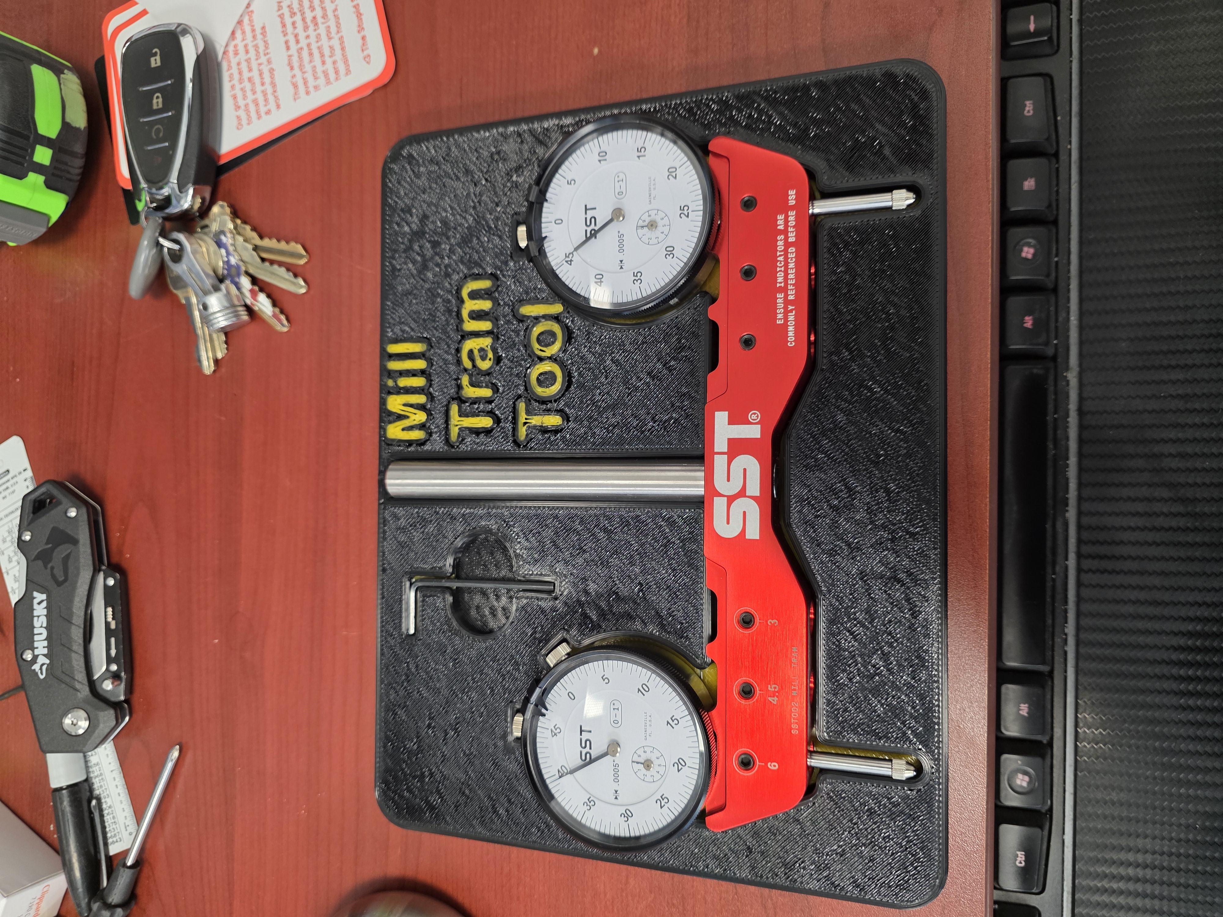 SST 6" Mill Tram Tool Tray