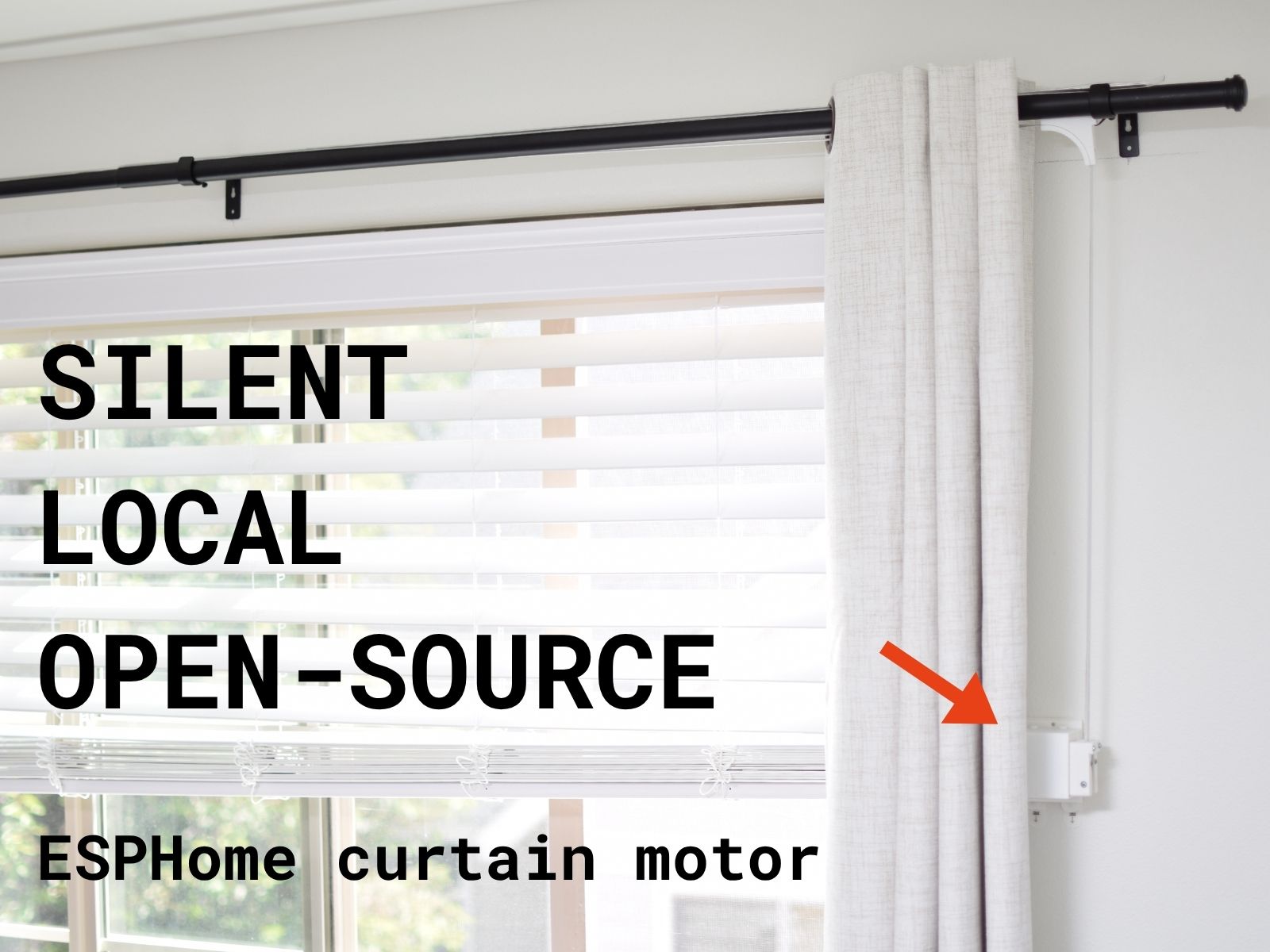 Ropener — Open-Source Smart Curtain Opener (ESPHome / Home Assistant)