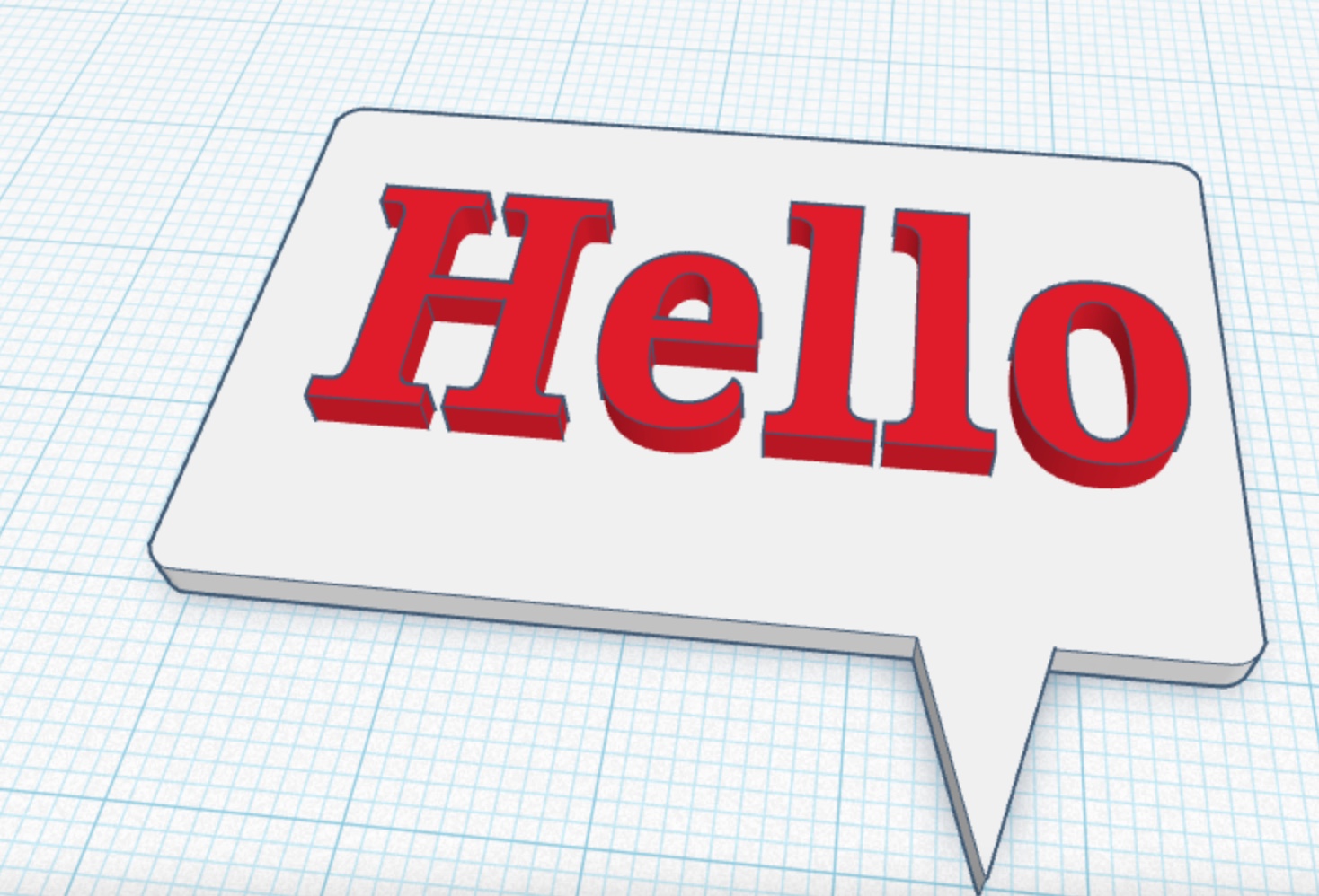 Hello Speech Bubble