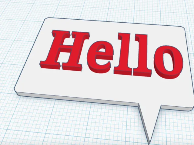 Hello Speech Bubble