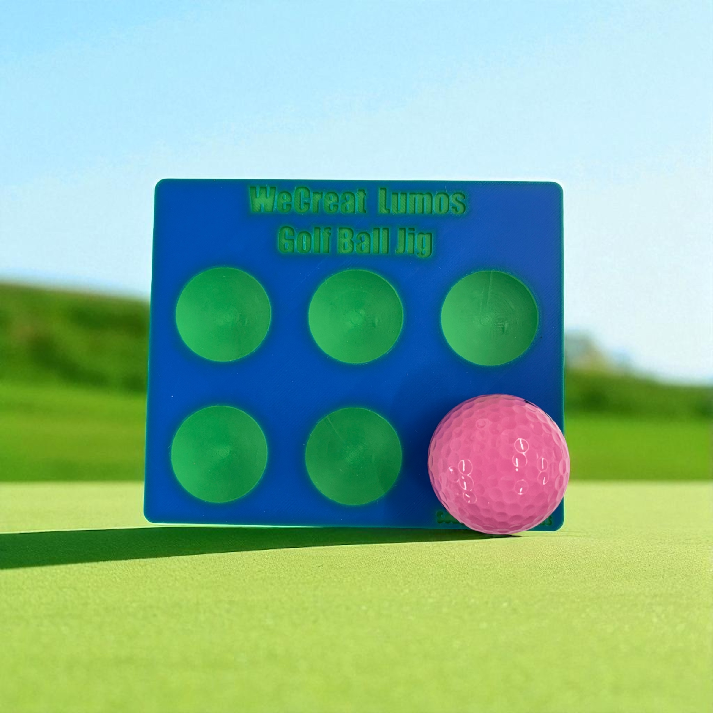 WeCreat Lumos Golf Ball Laser Jig — Engrave 6 Balls at Once — Song Dawg Designs