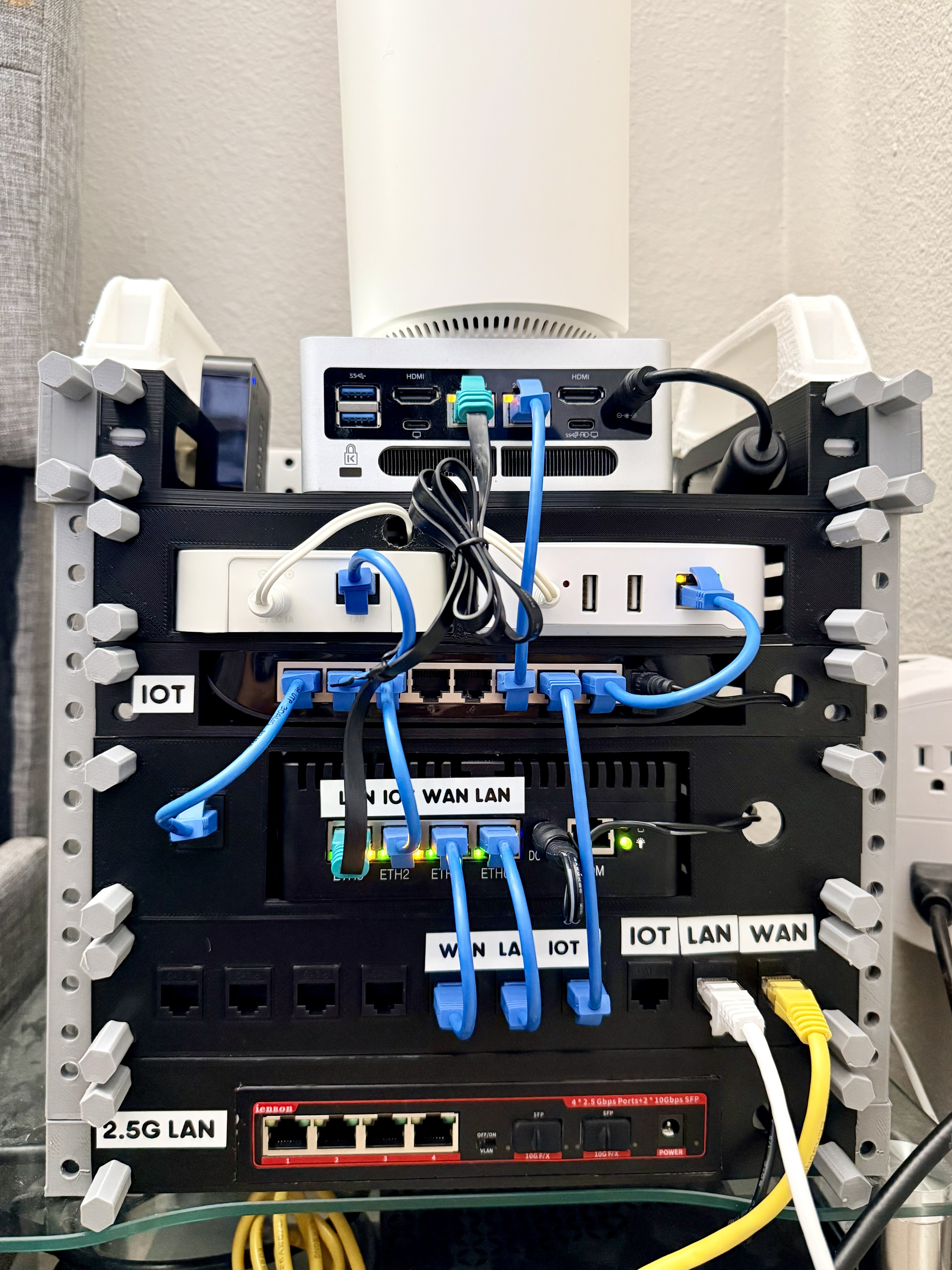 1U 10'' Rack Mount Tplink 8 Ports Network Switch (thin version)