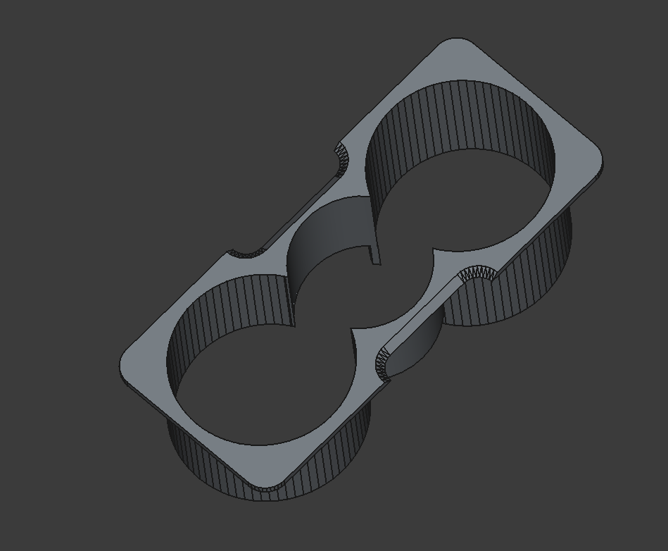 VW Golf 5 & Golf 6 cup holder - with small can in the middle