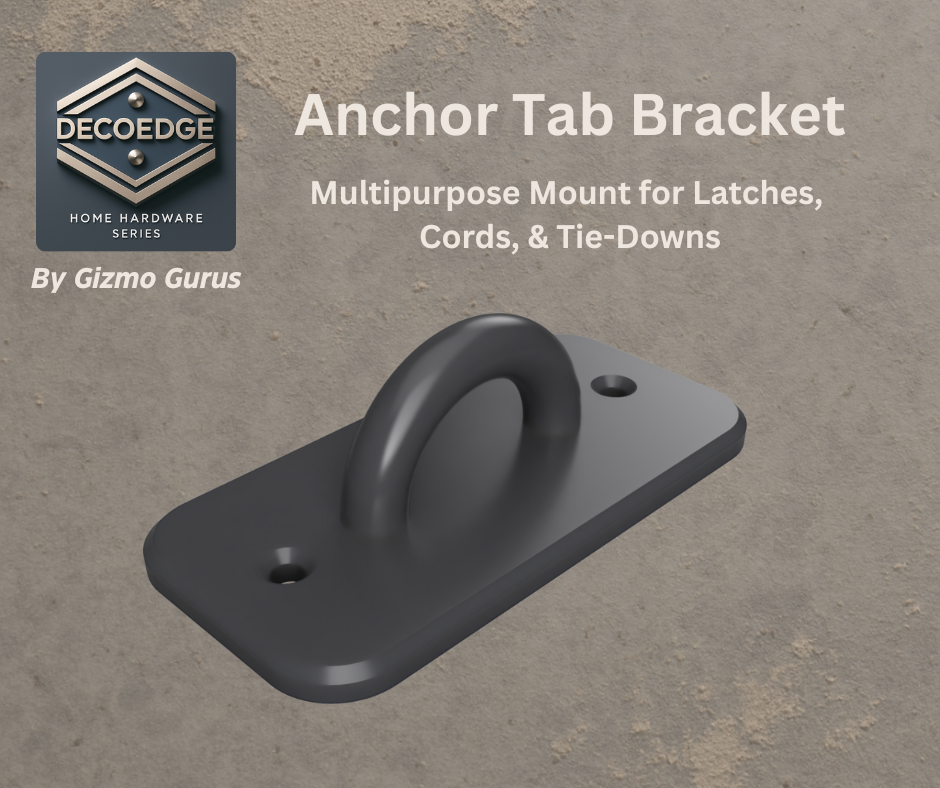 Anchor Tab Bracket – Multipurpose Mount for Latches, Cords, & Tie-Downs