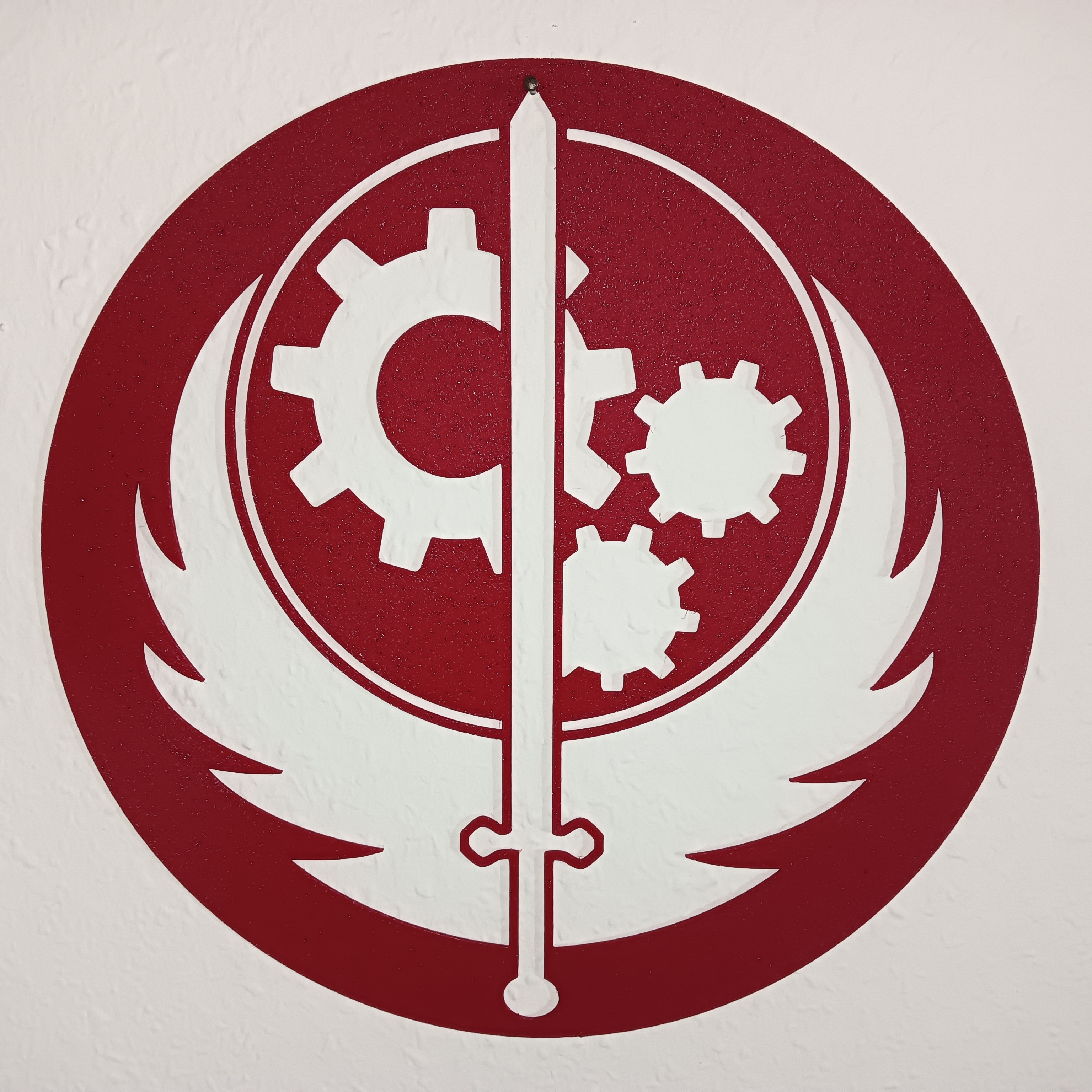 Brotherhood Of Steel - Wall Art - Stencil - Fallout - Fan Art