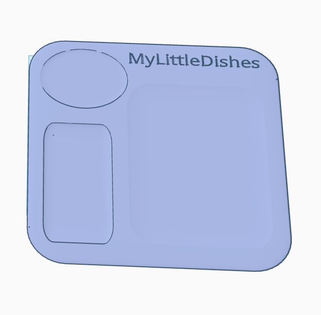Baby Blue Kids Plate
