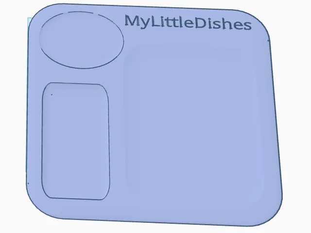 Baby Blue Kids Plate