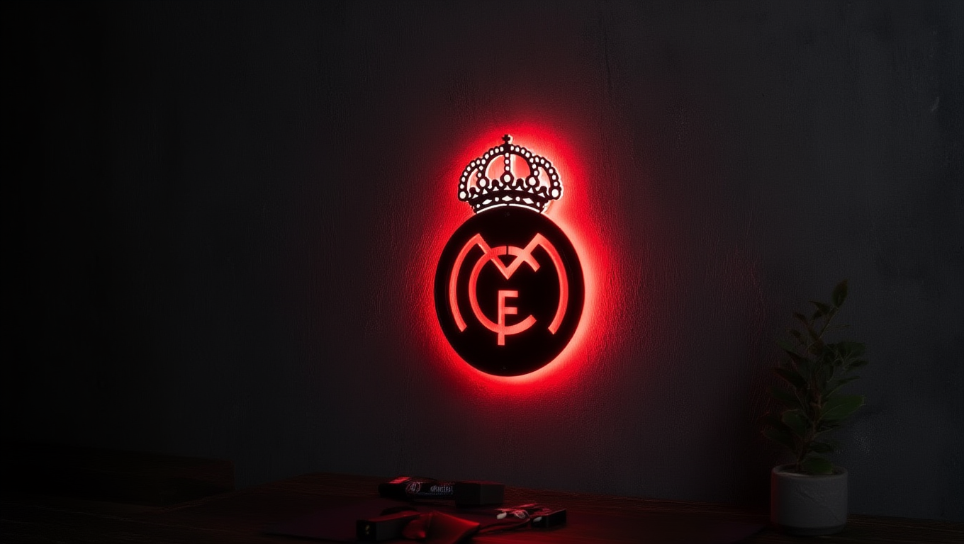 Real Madrid LED Wall Lamp