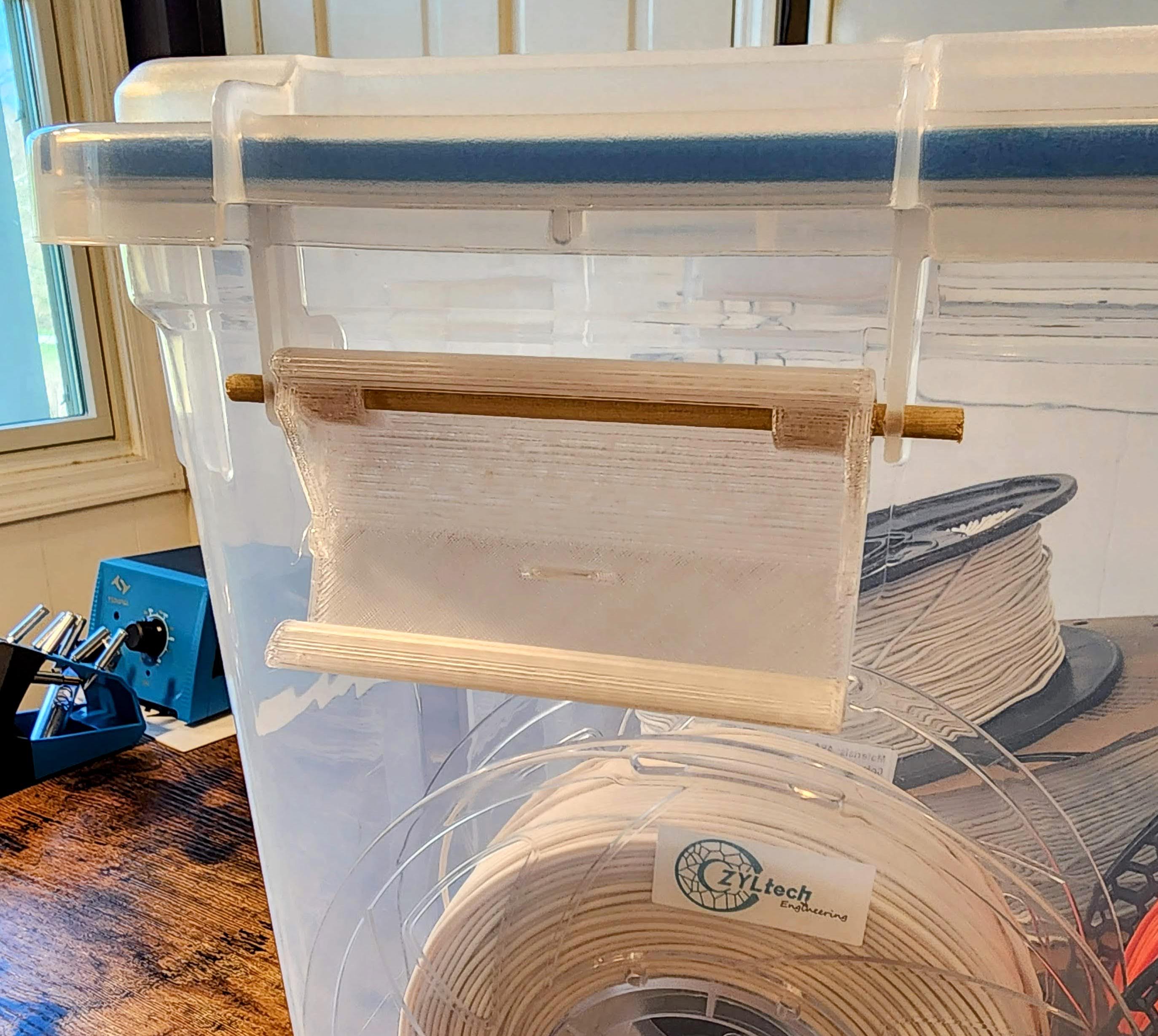 Sterilite Gasket Box Replacement Latch with Wood Dowel Pin