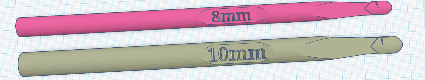 Crochet Hook (10mm and 8mm)