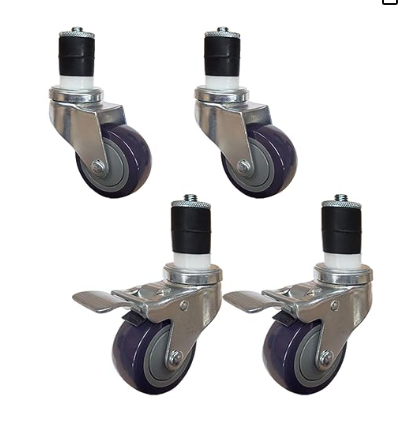 Caster Spacers for HALLY Stainless Work Table (3” Casters)