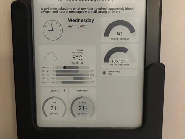 Kindle Paperwhite wall mount