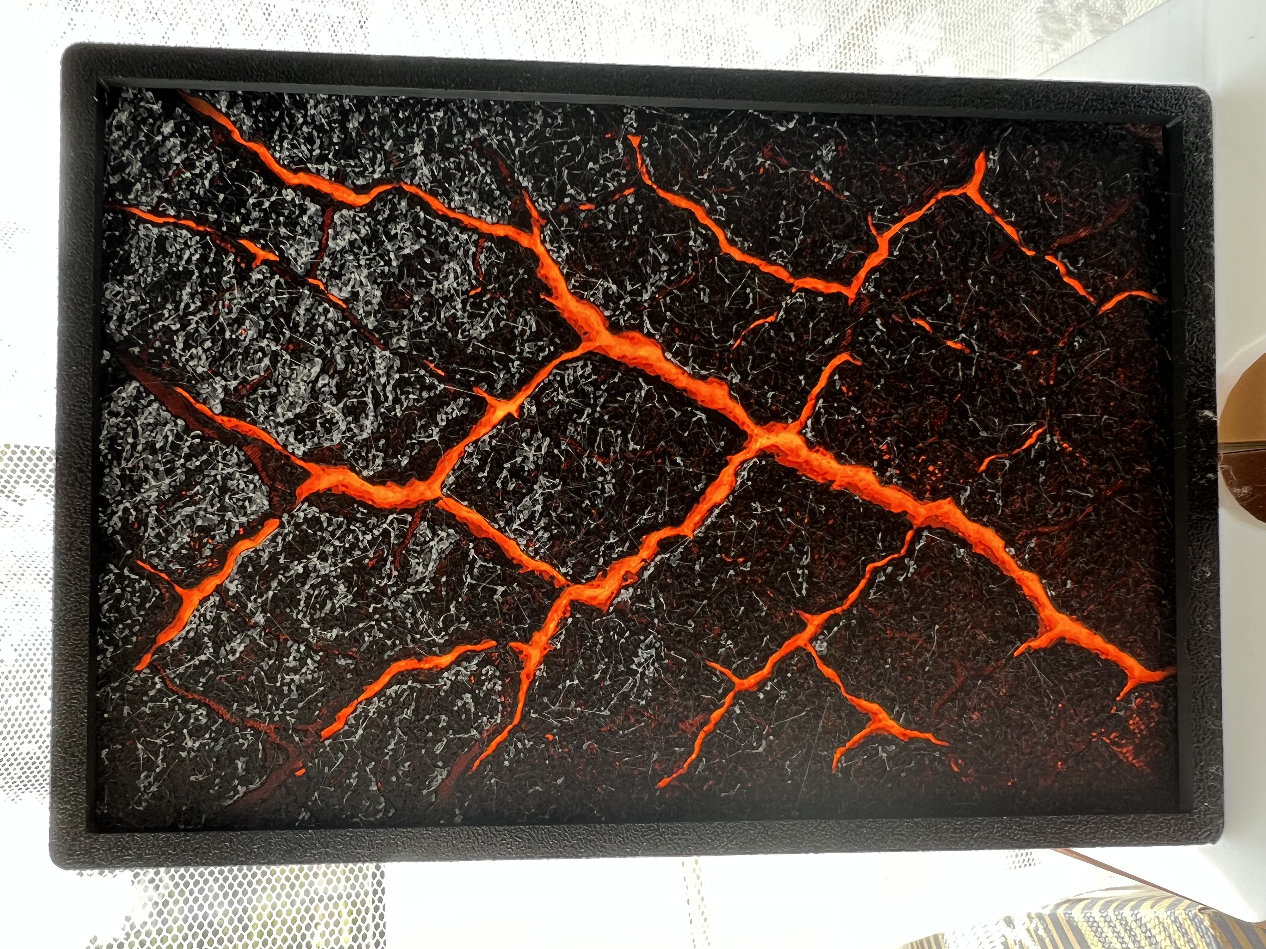 Lava structure tile - Hueforge