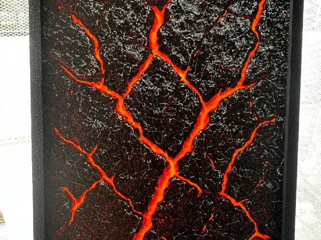 Lava structure tile - Hueforge