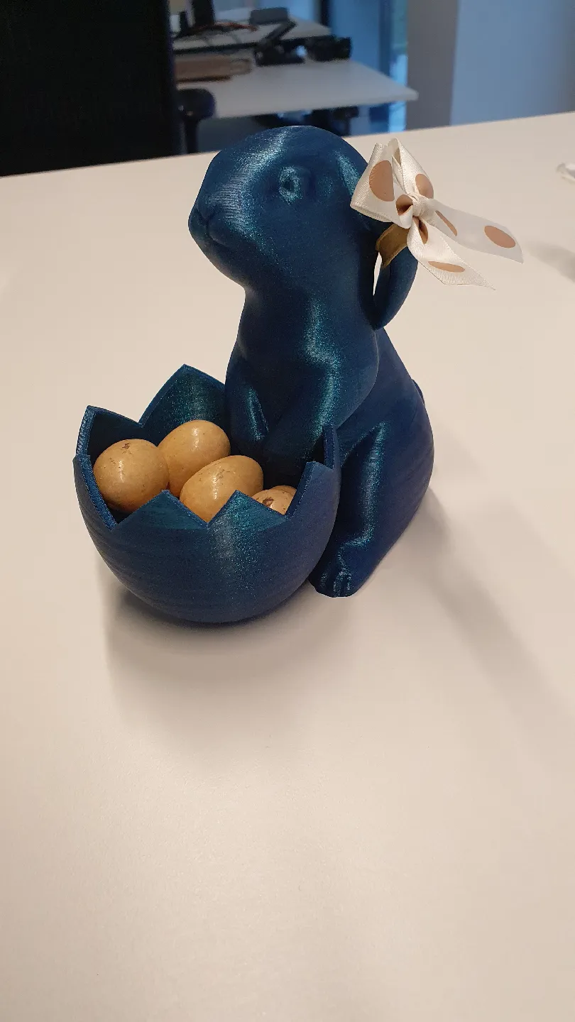 Easter Bunny with Egg No Support — miniatura 12