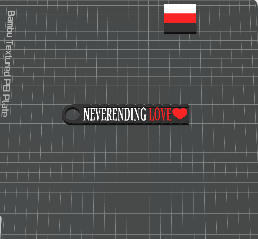 Neverending Love Keyring