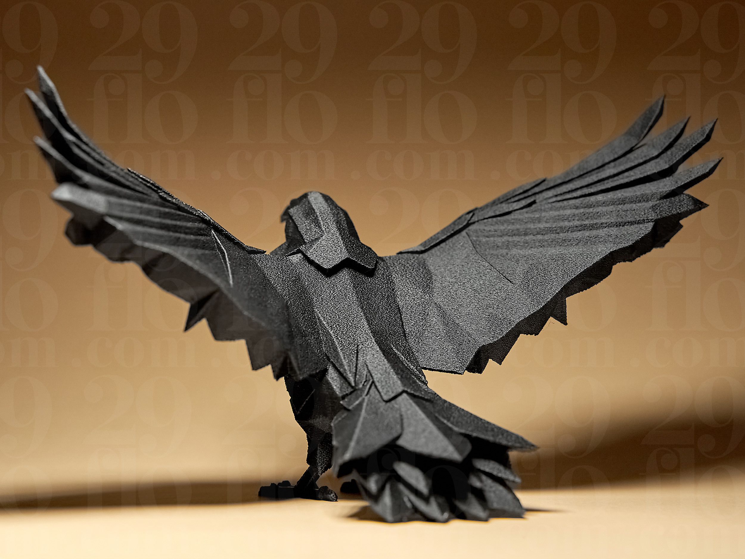 Raven - Geometric Statuette — miniatura 4
