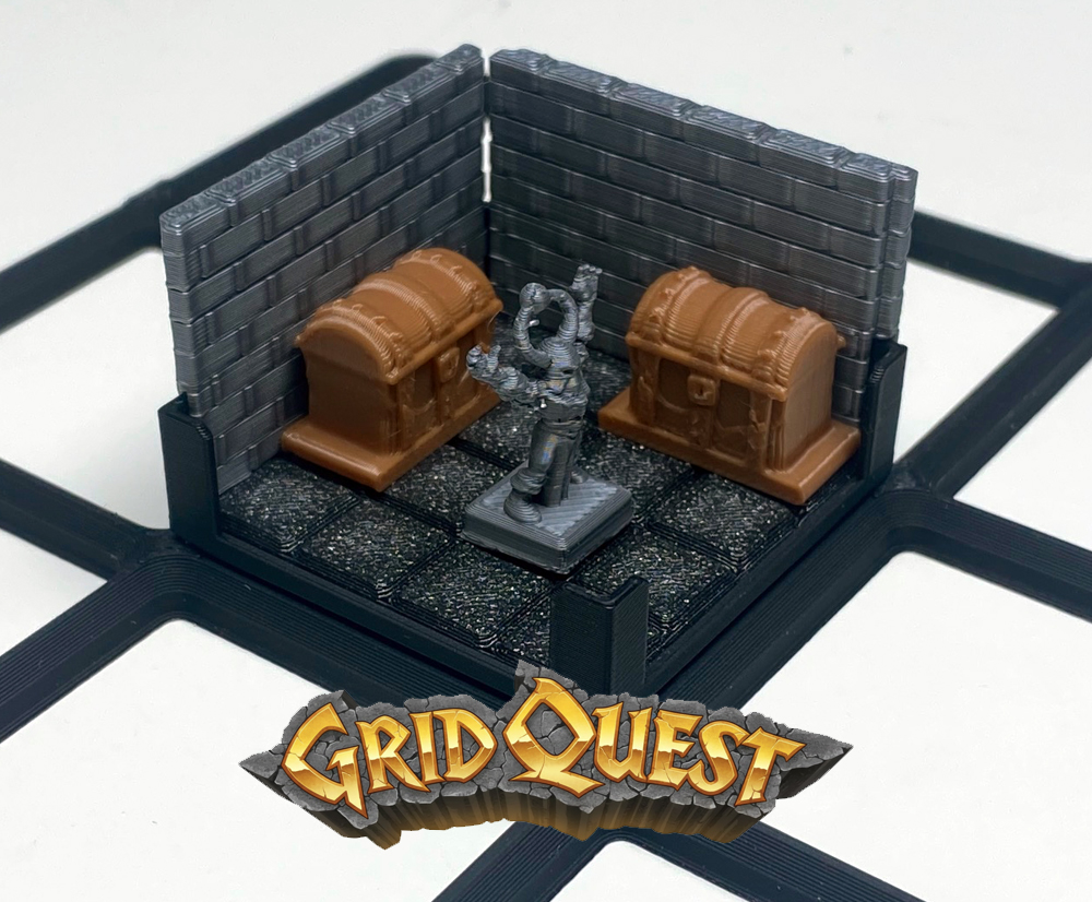 GridQuest TREASURE CHEST (The Gridfinity Game)