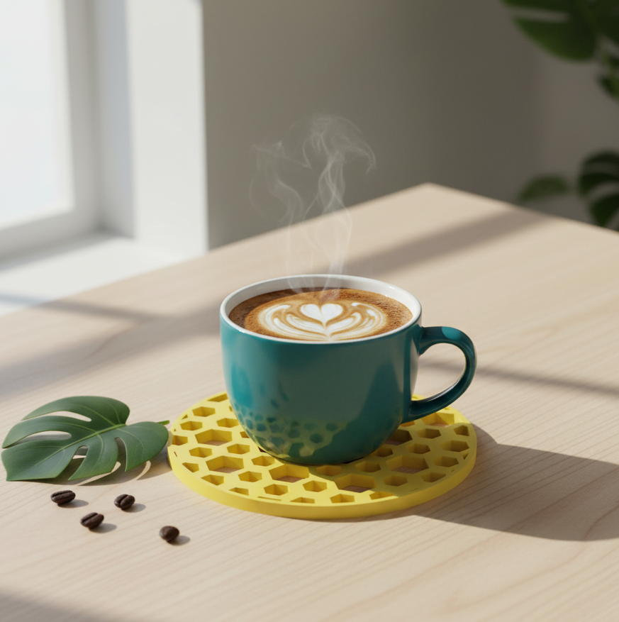 Modern Hexagon Coaster