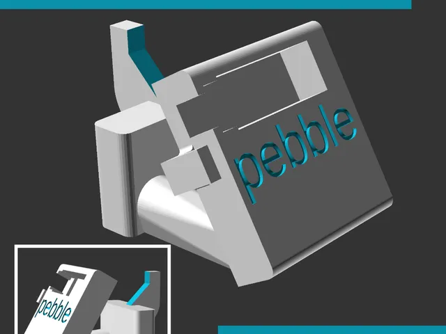 Pebble Time Charging Stand for IKEA Skadis Pegboard