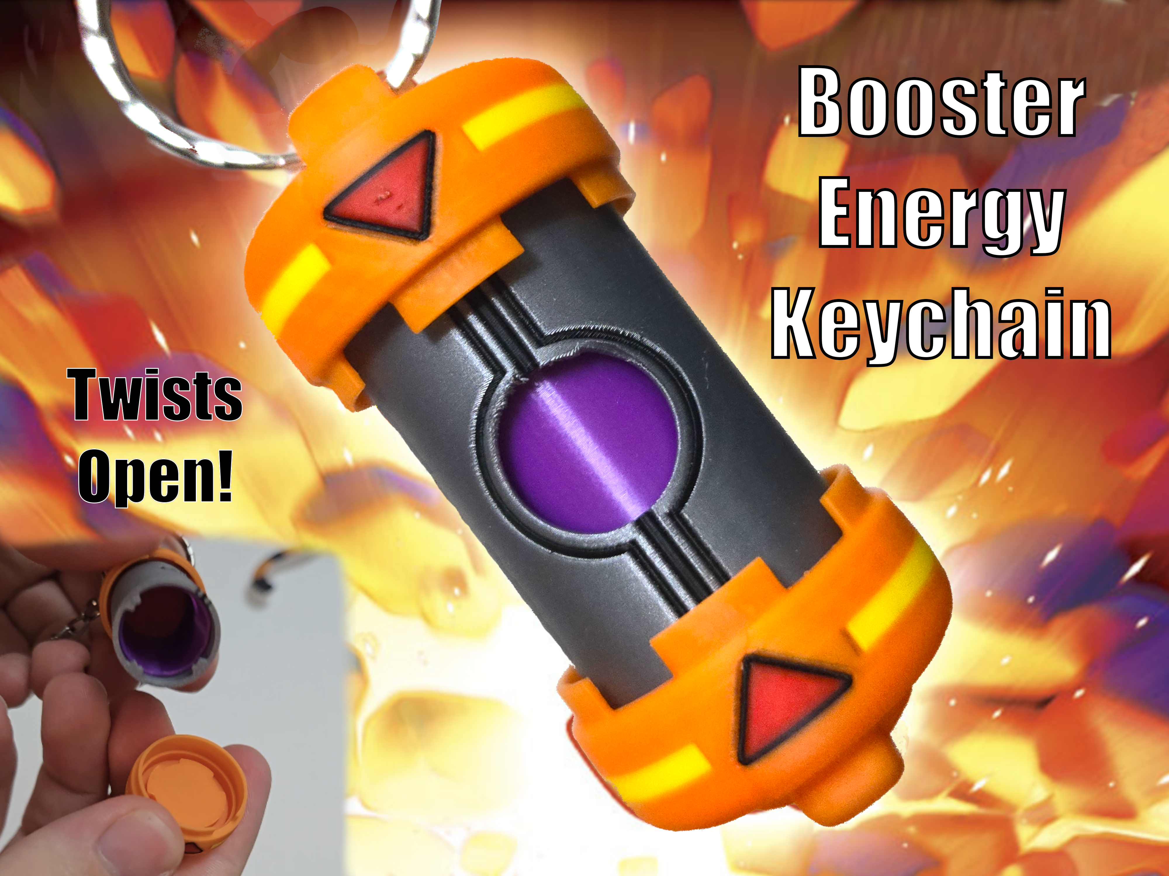 Booster Energy Keychain